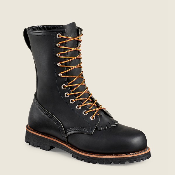 Red Wing Work Boots Loggermax - 9-Inch Soft Toe - Made To Order - Svart - Dame 1280-FDASH